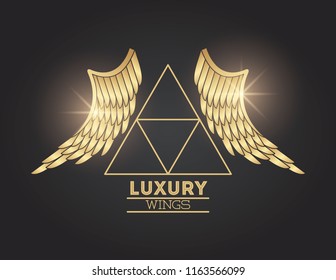 Luxury wings emblem