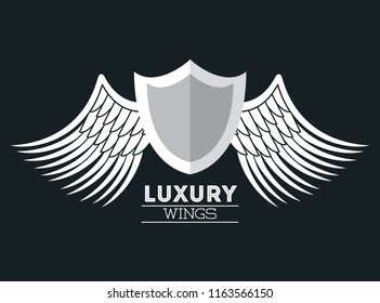 Luxury wings emblem