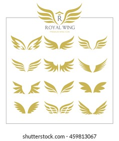 Luxury Wings Icons Set