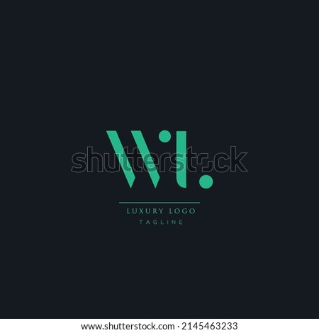 Luxury WL Initial Letter Business Logo Icon Design.
