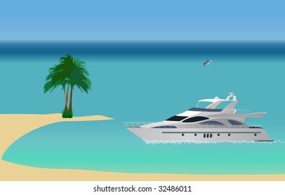 Luxury yacht