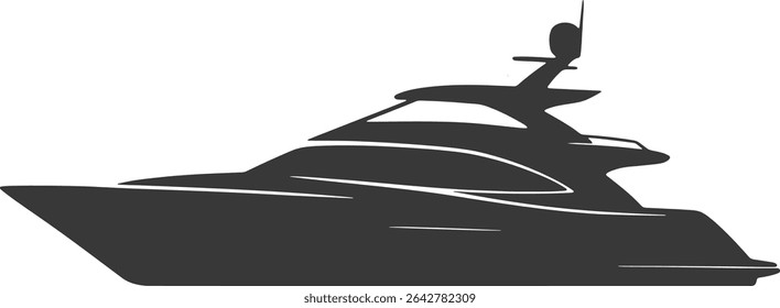 Luxury Yacht Icon for Exclusive Travel and Leisure