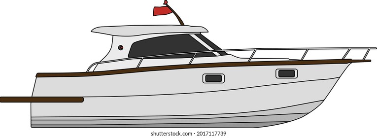 Luxury yacht vector  