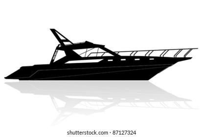 Luxury Yacht , vector