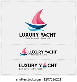 Luxury Yacht Vector Logo