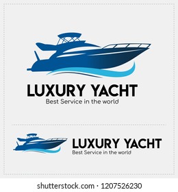 Luxury Yacht Vector Logo