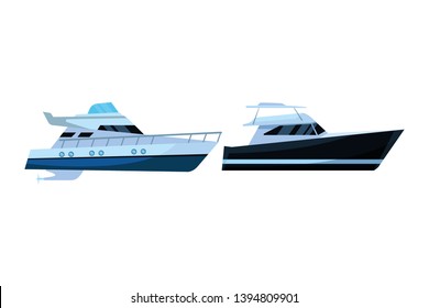 Luxury yatch fast sea travel pair