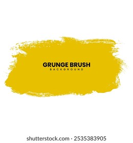 luxury yellow grunge paint brush stroke line, ink splatter on white background. Watercolor texture, 
 title or text quotation box, frame, grunge background, splash.