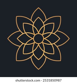 Luxury yoga mandala vector art design