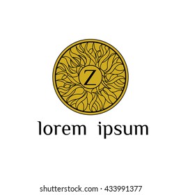 Luxury Z letter vector logo template. Restaurant, Hotel, Boutique, Fashion store brand identity