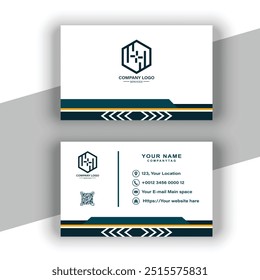 A luxury-style modern business card vector template
