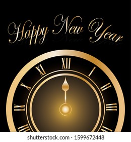Luxxury card of a happy new year 2020 - Vector illustration design