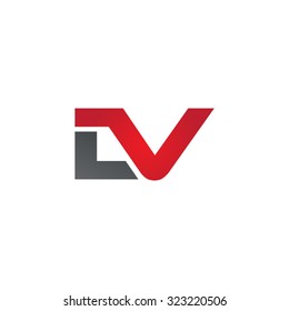 LV company linked letter logo