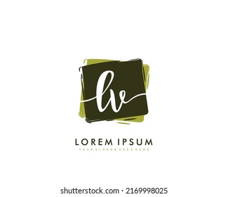 LV Monograma inicial de belleza vectorial