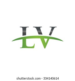 LV initial company green swoosh logo