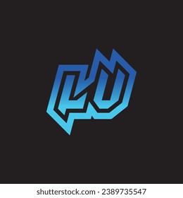 LV initial inspiration logo design esport and gaming clan ideas