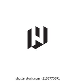 LV initial logo letters in high quality professional design that will print well across any print media