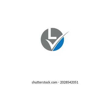 lv letter initial modern logo design vector icon template