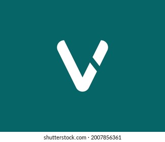 LV letter logo design vector template