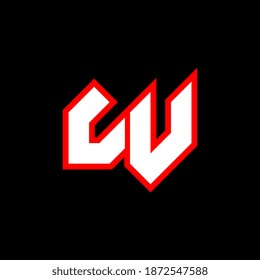 LV logo design, initial LV letter design with sci-fi style. LV logo for game, esport, Technology, Digital, Community or Business. L V sport modern Italic alphabet font. Typography urban style fonts.