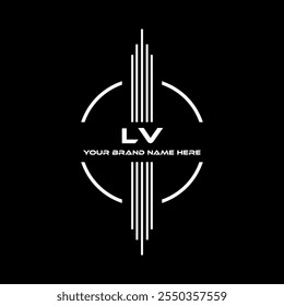 LV Logo Design, LV einfach und modernes Logo. LV luxuriöses Alphabet Design
