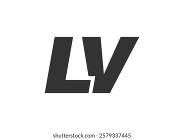 LV Techno Editable Font Logo For Corporate Branding. Bold, Futuristic Design With Unique Typographic Ideas. Minimal Custom Type And Dynamic Letter Variations For Promotion, Printing, And Book Titles