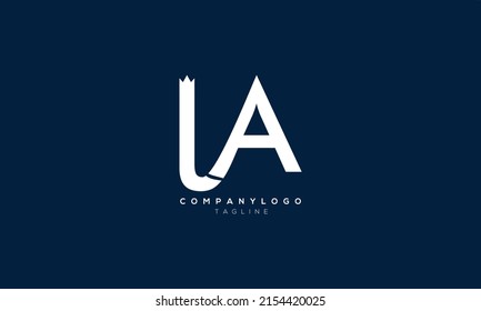 LVA, VA, AL, Abstract initial monogram letter alphabet logo design