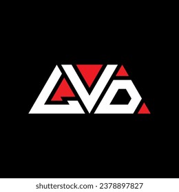 diseño del logotipo de la letra triangular LVD con forma triangular. Monograma de diseño del logotipo del triángulo LVD. plantilla de logotipo vectorial de triángulo LVD con color rojo. Logotipo triangular LVD Diseño sencillo, elegante y lujoso.