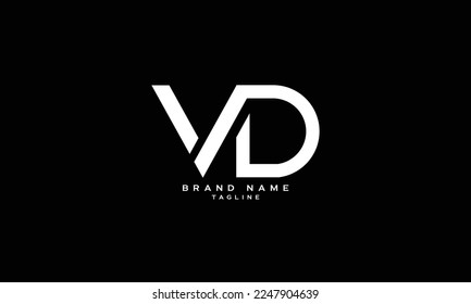 LVD, VD, LD, Abstract initial monogram letter alphabet logo design