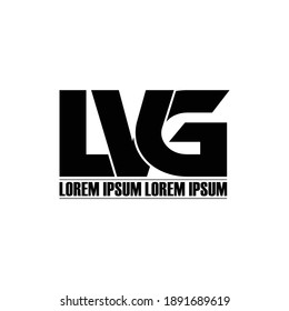 LVG letter monogram logo design vector