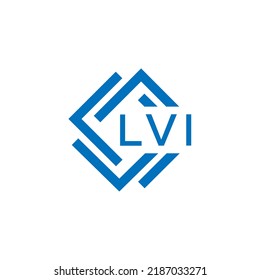 LVI letter logo design on white background. LVI creative circle letter logo concept. LVI letter design.
