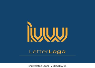 LVW Criativo Único Moderno Carta Logo Design. Elegante Monograma Logo Design com elementos decorativos e tipografia