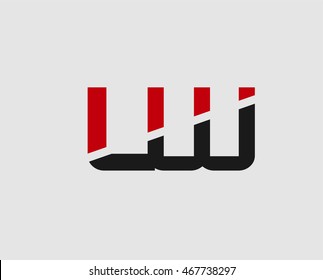 LW company linked letter logo icon
