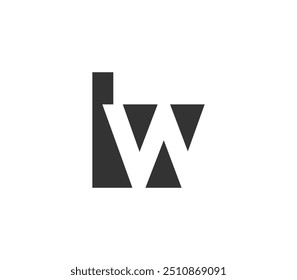 LW creative geometric initial based modern and minimal logo. Letter l w trendy fonts. Universal professional elegant techno vector design.