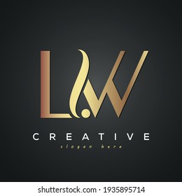 LW creative luxury logo design