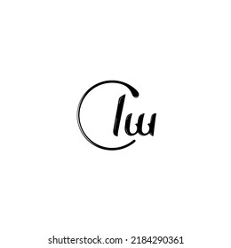 LW fashion initial logo concept in high quality professional design that will print well across any print media