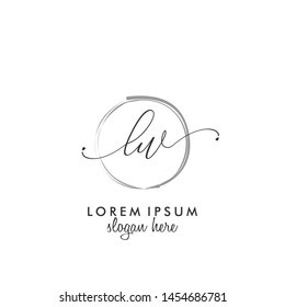 LW Initial beauty monogram logo vector