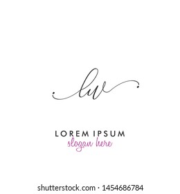LW Initial beauty monogram logo vector