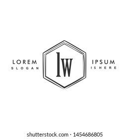 LW Initial beauty monogram logo vector