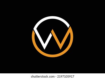 LW Letra monograma inicial l w Plantilla de vectores de logotipo Letra LW Diseño de logotipo