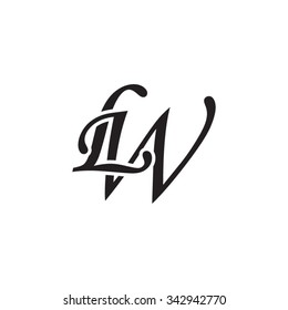 Lw Initial Monogram Logo Stock Vector (Royalty Free) 342942770 ...
