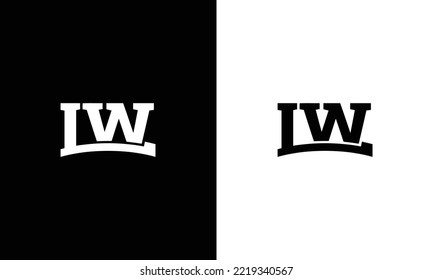 LW Letter Logo Design Template Vector