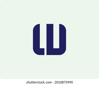 LW letter logo design vector template