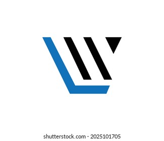 LW Letter Logo And Icon Design Vector Illustration.