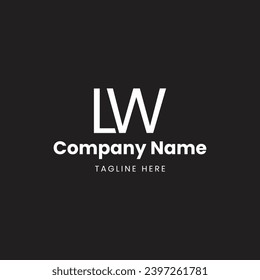 LW Letter Logo, LW Letter Monogram, L,W, Initials Letter,

