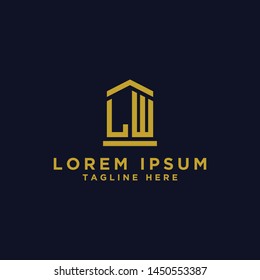 LW letters Initial icons / Monogram.- Vector inspiration logo design - Vector