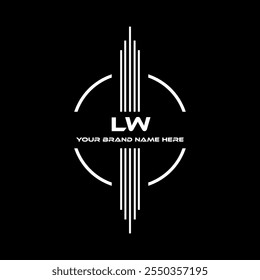 LW Logo Design, LW einfache und moderne Logo. LW luxuriöses Alphabet Design