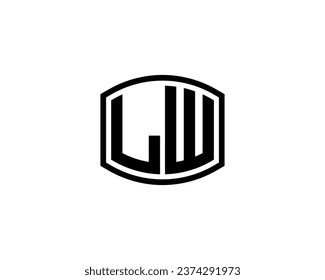 LW logo design vector template