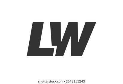 LW Techno Editable Font Logo For Corporate Branding. Bold, Futuristic Design With Unique Typographic Ideas. Minimal Custom Type And Dynamic Letter Variations For Promotion, Printing, And Book Titles