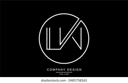 LW, WL Abstrakte Buchstaben Logo Monogramm Vektorgrafik Symbol Symbol